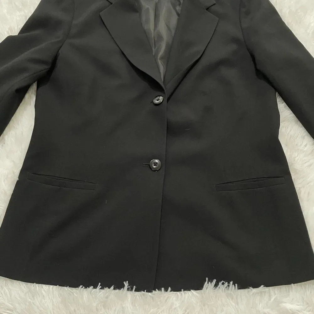 Women Liz Baker Oversized Fit Business Minimalist Blazer in Black Size 16 - Picture 5 of 8